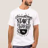GoodDay Start with Coffee Tシャツ (正面)