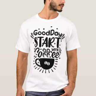 GoodDay Start with Coffee Tシャツ