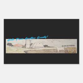 Goodhue Countyからこんにちは 長方形シール