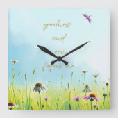 Goodness and Mercy - Psalm 23 Inspired スクエア壁時計 (正面)