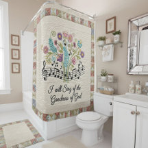 Goodness of God quilted look floral music