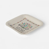 Goodness of God quilted look floral music ペーパープレート (傾斜あり)