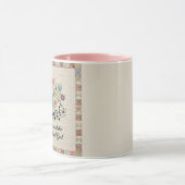 Goodness of God quilted look floral music マグカップ (中央)