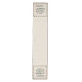 Goodness of God quilted look floral music ミディアムテーブルランナー (正面)