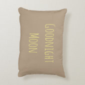 Goodnight月またはおはようの日光の枕 アクセントクッション (裏面(縦))