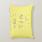 Goodnight月またはおはようの日光の枕 アクセントクッション (正面(垂直))