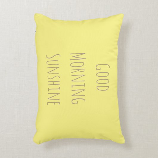 Goodnight月またはおはようの日光の枕 アクセントクッション (正面(垂直))