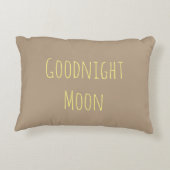 Goodnight月またはおはようの日光の枕 アクセントクッション (裏面)
