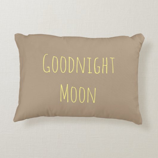 Goodnight月またはおはようの日光の枕 アクセントクッション (裏面)