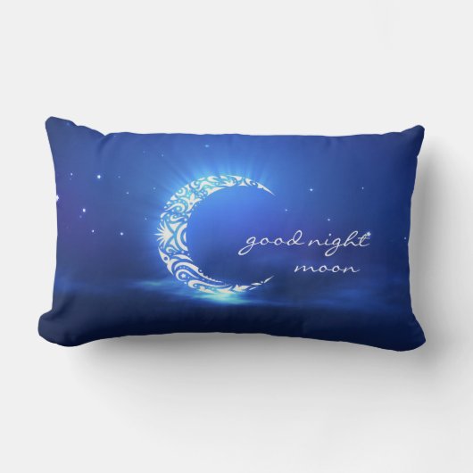 Goodnight月及び星の子供のお気に入りのな枕 ランバークッション (正面)