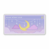 Goodnight.exeアップウポップ・アートのィンドシール シール (正面)