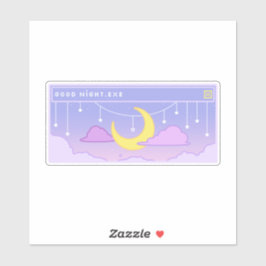 Goodnight.exeアップウポップ・アートのィンドシール シール