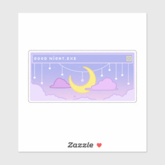Goodnight.exeアップウポップ・アートのィンドシール シール