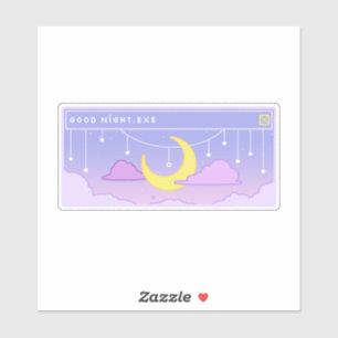 Goodnight.exe ポップアップウィンドウステッカー シール