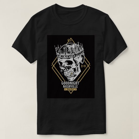 goodnight skull   tシャツ (デザイン正面)