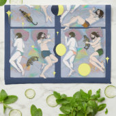 Goodnight Tiger Tea Towel キッチンタオル (折り畳み)