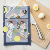 Goodnight Tiger Tea Towel キッチンタオル (四つ折り)