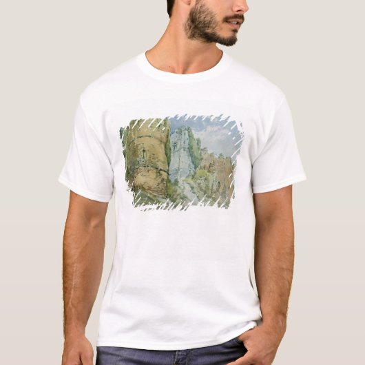 Goodrichの城、Herefordshire Tシャツ (正面)