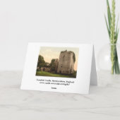 Goodrichの城I、Herefordshire、イギリス カード (裏面)
