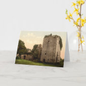 Goodrichの城I、Herefordshire、イギリス カード (黄色い花)