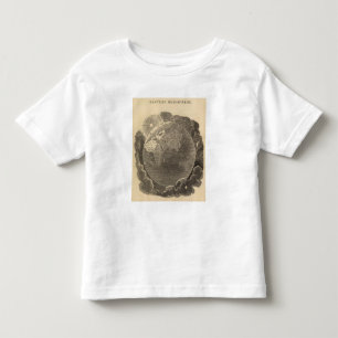 Goodrich著東半球の地図 トドラーTシャツ