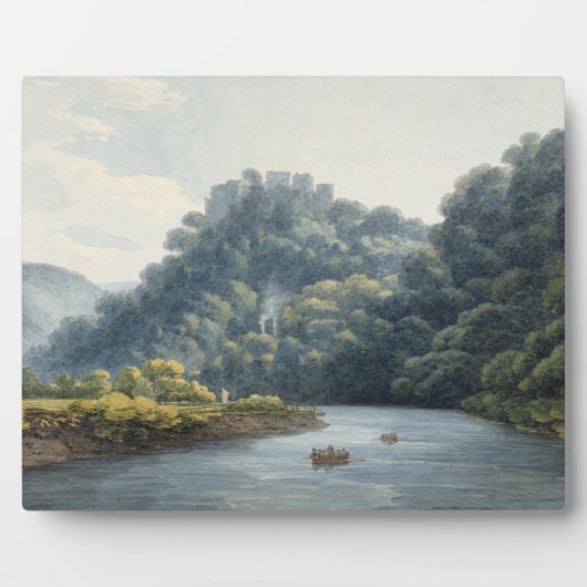 Goodrich Castle on the Wye (w/c, pen & ink, chalk) フォトプラーク (正面)