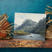 Goodrich Castle on the Wye (w/c, pen & ink, chalk) フォトプラーク (側面)