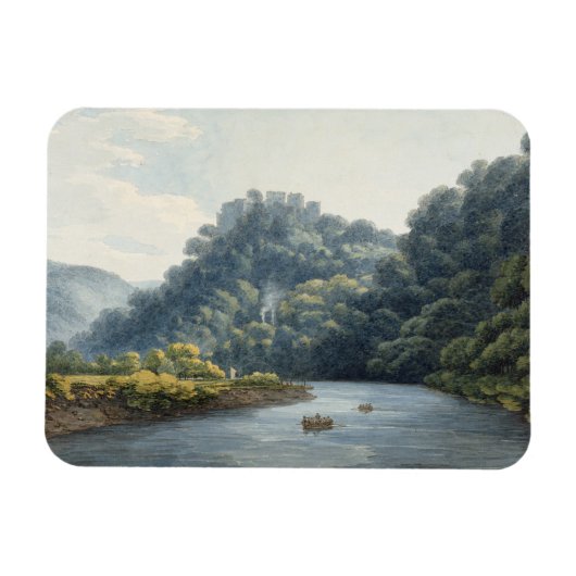 Goodrich Castle on the Wye (w/c, pen & ink, chalk) マグネット (横)