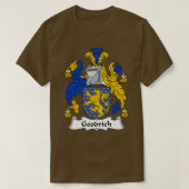 Goodrich Coat of Arms Family Crest  Tシャツ (デザイン正面)