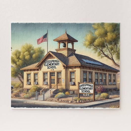 Goodsprings Elementary Historic Schoohouse 1913 NV ジグソーパズル (横)