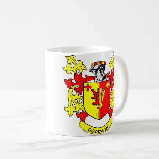 GOODWINの紋章付き外衣 コーヒーマグカップ (正面右)