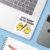 GOODYのままでいいか WOODYになっちゃうか Beak & Bonk シール (ノートパソコンとiPhone)