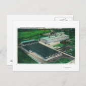 Goodyearツェッペリン型飛行船の製作の空中写真 ポストカード (正面/裏面)