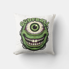 Goofball Monster Eye – Funny Creepy One-Eyed Carto クッション