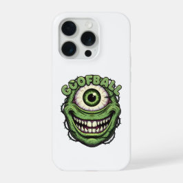 Goofball Monster Eye – Funny Creepy One-Eyed Carto iPhone 15 Proケース