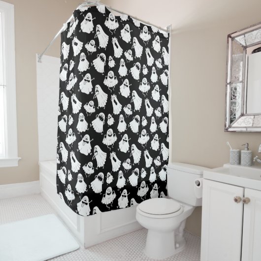Goofy Ghosts Shower Curtain シャワーカーテン (インサイチュ)