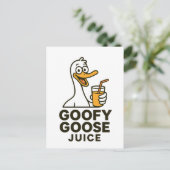 Goofy Goose Juice – Playful & Quirky Designs for F ポストカード (スタンド正面)