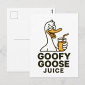 Goofy Goose Juice – Playful & Quirky Designs for F ポストカード (正面/裏面)