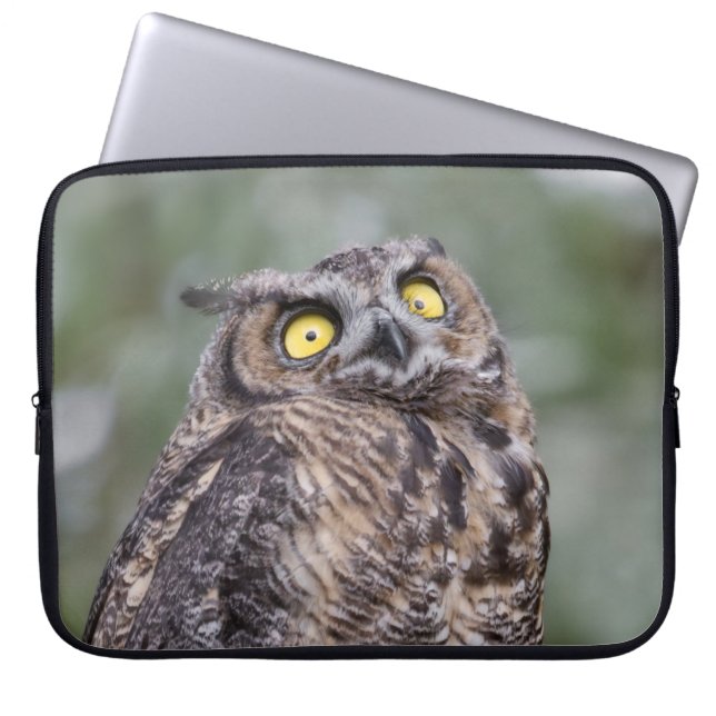 Goofy Owl Neoprene Laptop Sleeve ラップトップスリーブ (正面)
