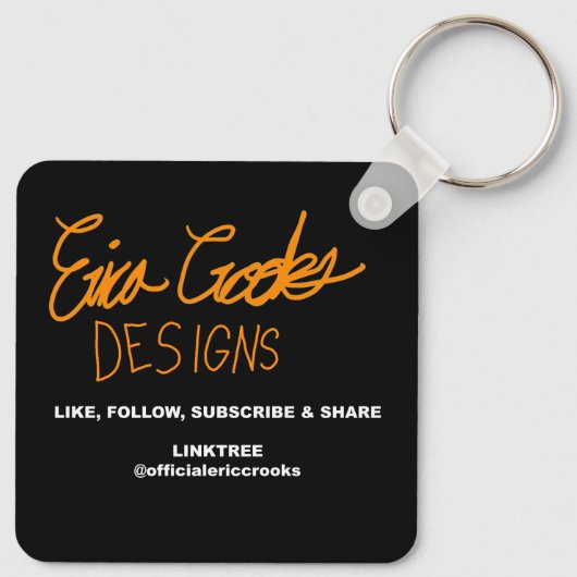 goofy skull skeleton face キーホルダー (裏面)