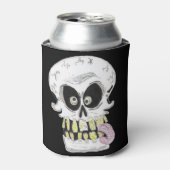 goofy skull skeleton face 缶クーラー (缶正面)