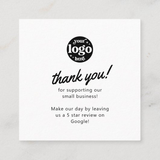 GoogleがQRコード会社のロモダンゴをレビュー スクエア名刺 (裏面)