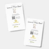 Googleで評価 レビュー 注文 購入 ビジネス QR バッジ (正面＆裏面)
