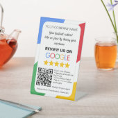 「GoogleでGoogleをレビュー」ペデスタル記号 台座サイン (インサイチュ)