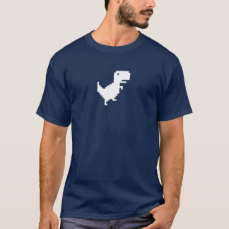 GoogleのクロムDinossaur | 8bitピクセル|おもしろいなTレックス Tシャツ