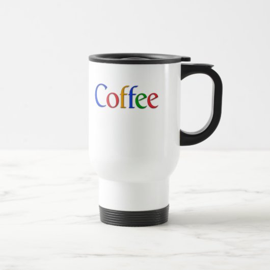 googleのフォントのタンブラーのコーヒー トラベルマグ (右)