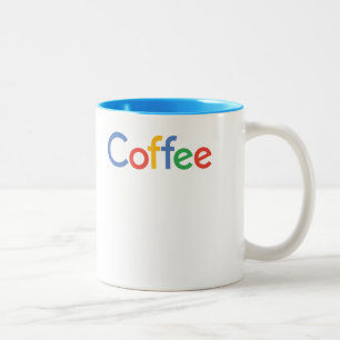 googleのフォントのマグのコーヒー ツートーンマグカップ