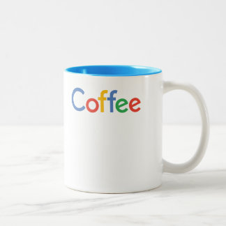 googleのフォントのマグのコーヒー ツートーンマグカップ