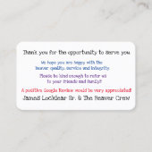 Googleの検討の名刺を得て下さい 名刺 (正面)