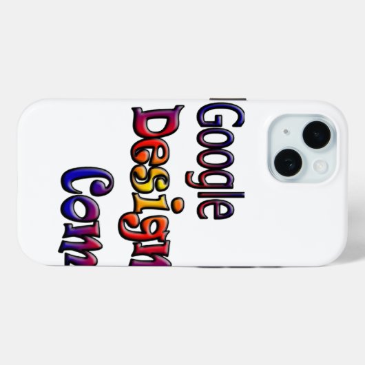 Googleデザイン Case-Mate iPhoneケース (裏面 (横))